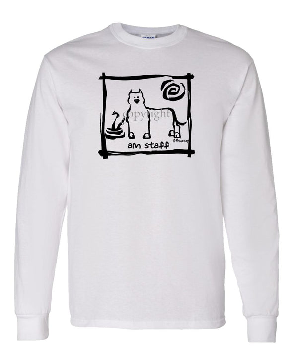 American Staffordshire Terrier - Cavern Canine - Long Sleeve T-Shirt