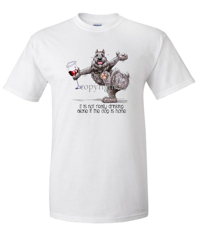 Bouvier Des Flandres - It's Drinking Alone 2 - T-Shirt