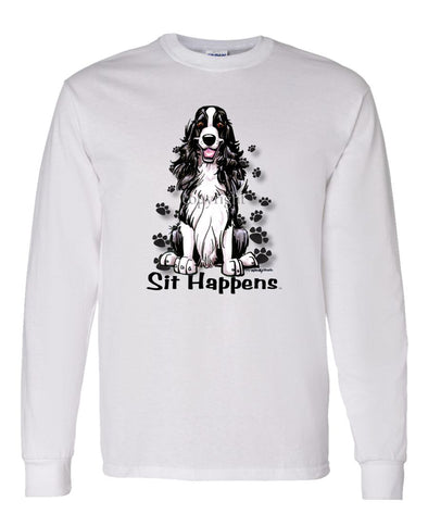 English Springer Spaniel - Sit Happens - Long Sleeve T-Shirt