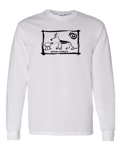 German Shepherd - Cavern Canine - Long Sleeve T-Shirt