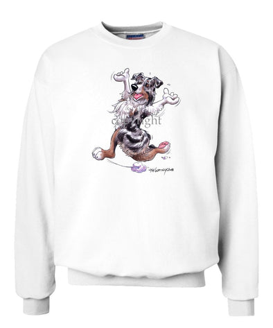 Australian Shepherd  Blue Merle - Happy Dog - Sweatshirt