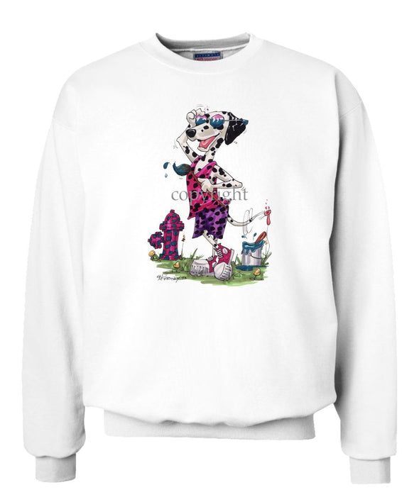 Dalmatian - Painting Hydren - Caricature - Sweatshirt