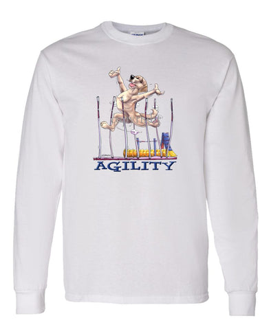 Labrador Retriever  Yellow - Agility Weave II - Long Sleeve T-Shirt