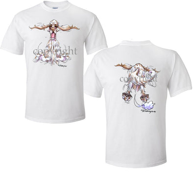 English Setter - Coming and Going - T-Shirt (Double Sided)