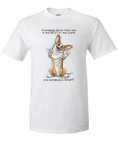 Welsh Corgi Pembroke - Best Dog in the World - T-Shirt