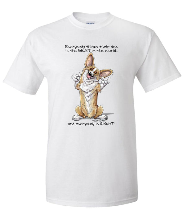 Welsh Corgi Pembroke - Best Dog in the World - T-Shirt