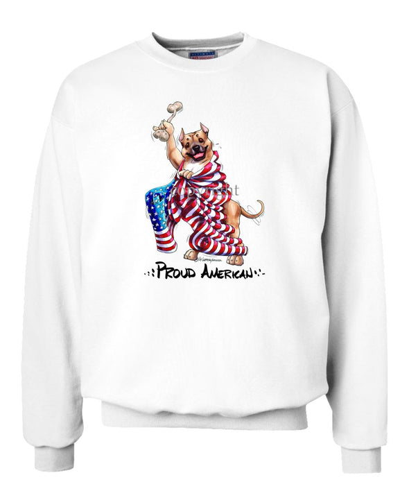 American Staffordshire Terrier - Proud American - Sweatshirt