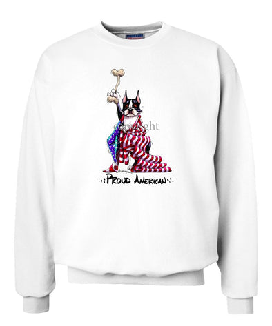 Boston Terrier - Proud American - Sweatshirt