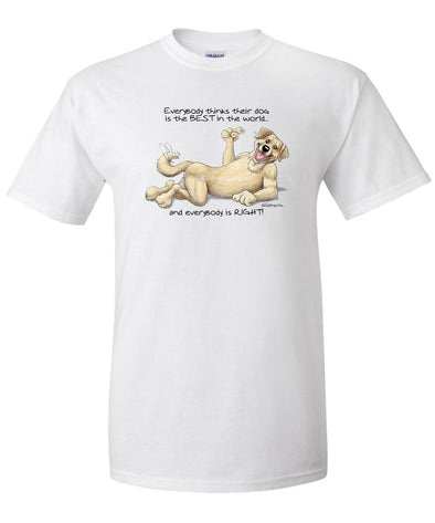 Labrador Retriever  Yellow - Best Dog in the World - T-Shirt