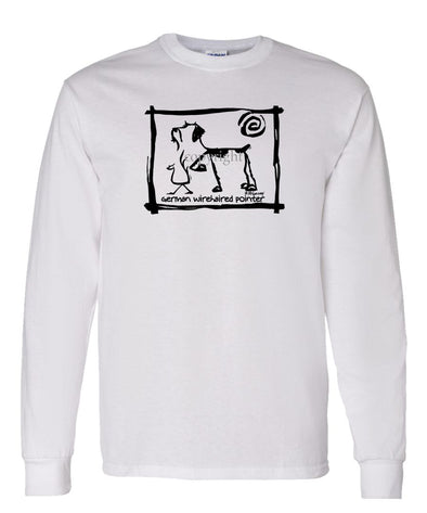 German Wirehaired Pointer - Cavern Canine - Long Sleeve T-Shirt