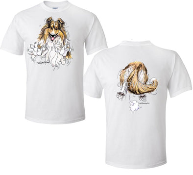 Shetland Sheepdog - Coming and Going - T-Shirt (Double Sided)