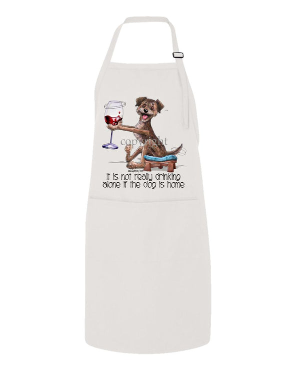 Border Terrier - It's Not Drinking Alone - Apron