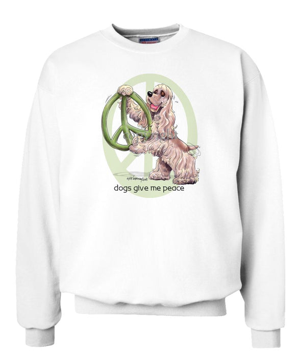 Cocker Spaniel - Peace Dogs - Sweatshirt