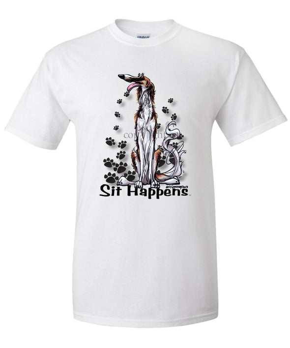 Borzoi - Sit Happens - T-Shirt