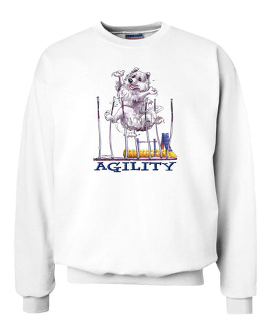 American Eskimo Dog - Agility Weave II - Sweatshirt
