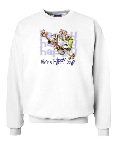 Airedale Terrier - Who's A Happy Dog - Sweatshirt