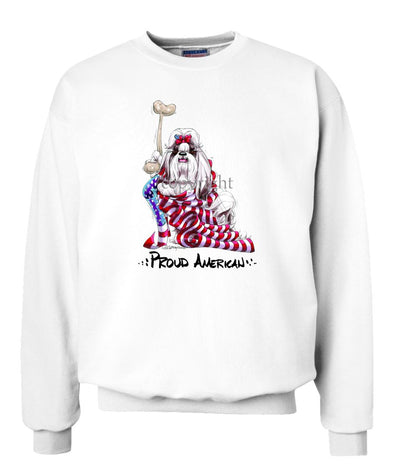 Shih Tzu - Proud American - Sweatshirt