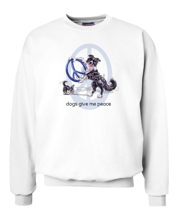 Border Collie - Peace Dogs - Sweatshirt