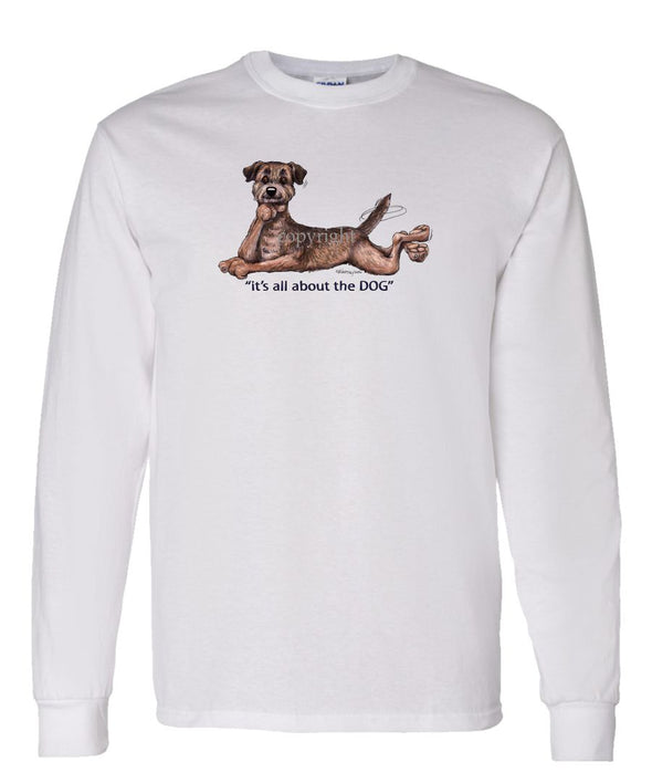 Border Terrier - All About The Dog - Long Sleeve T-Shirt