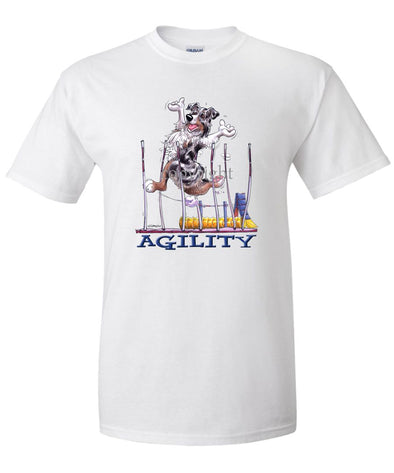 Australian Shepherd  Blue Merle - Agility Weave II - T-Shirt