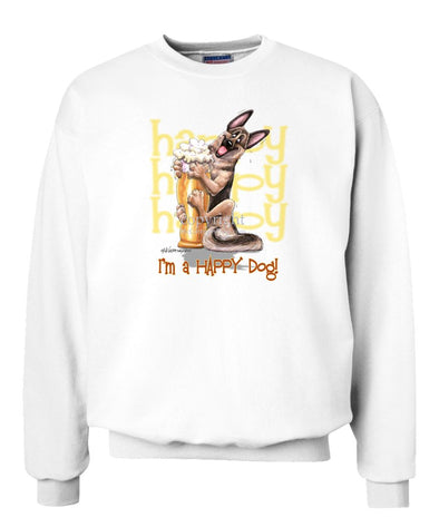 German Shepherd - 3 - Who's A Happy Dog - Sweatshirt