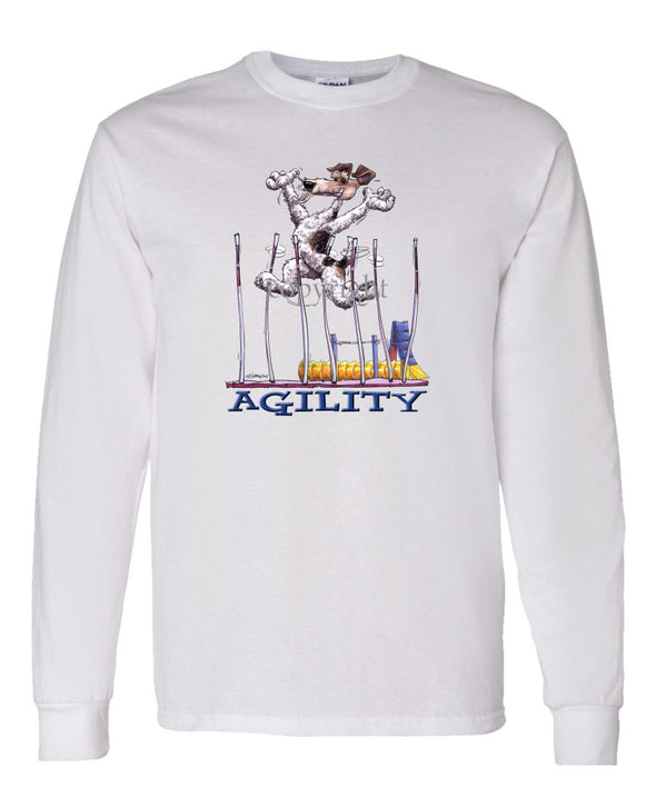 Wire Fox Terrier - Agility Weave II - Long Sleeve T-Shirt