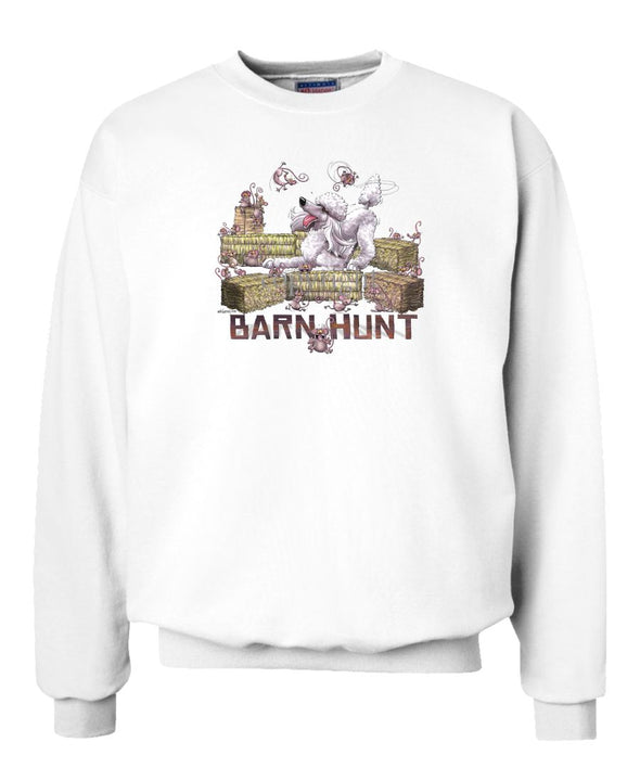 Poodle  White - Barnhunt - Sweatshirt