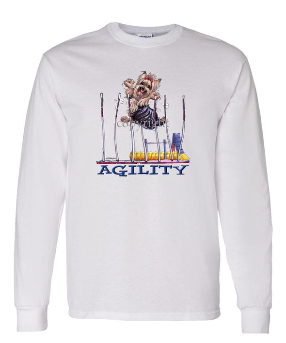 Yorkshire Terrier - Agility Weave II - Long Sleeve T-Shirt