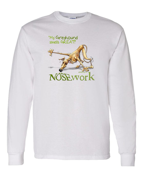 Greyhound - Nosework - Long Sleeve T-Shirt