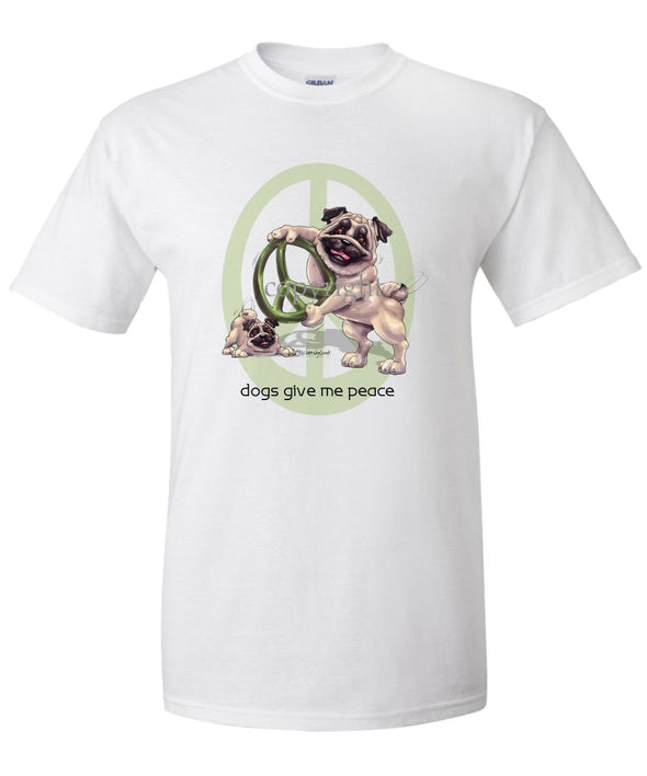 Pug - Peace Dogs - T-Shirt
