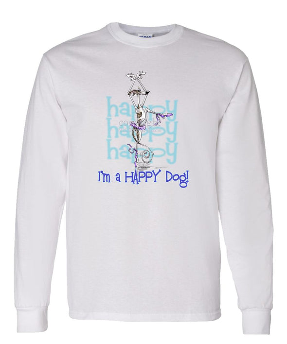 Whippet - 2 - Who's A Happy Dog - Long Sleeve T-Shirt