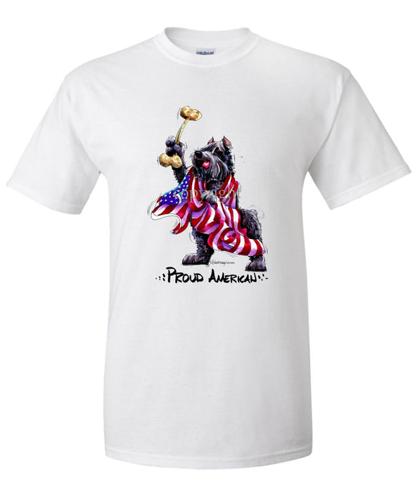 Bouvier Des Flandres - Proud American - T-Shirt