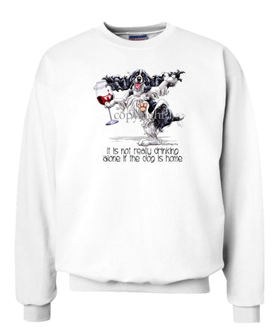 English Springer Spaniel - It's Drinking Alone 2 - Sweatshirt