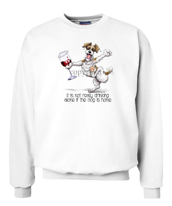 Parson Russell Terrier - It's Drinking Alone 2 - Sweatshirt
