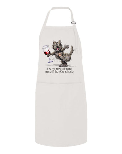 Cairn Terrier - It's Drinking Alone 2 - Apron