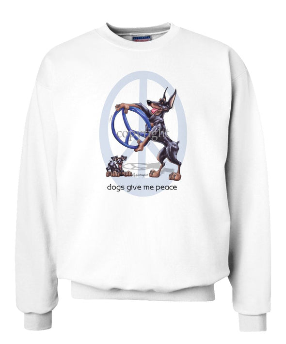 Doberman Pinscher - Peace Dogs - Sweatshirt