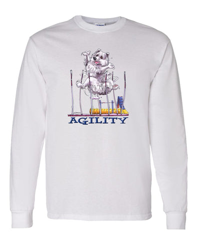 American Eskimo Dog - Agility Weave II - Long Sleeve T-Shirt