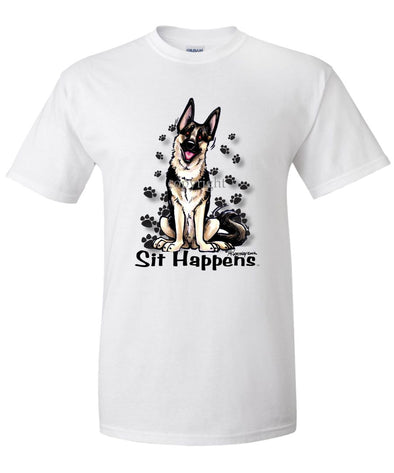 German Shepherd - Sit Happens - T-Shirt