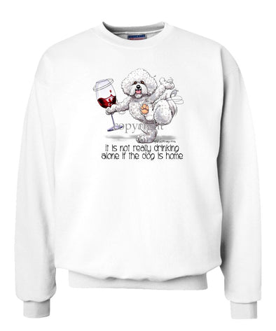 Bichon Frise - It's Drinking Alone 2 - Sweatshirt