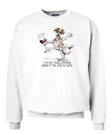 Jack Russell Terrier - It's Drinking Alone 2 - Sweatshirt
