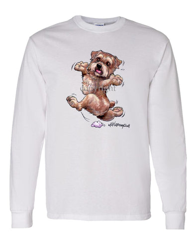 Norfolk Terrier - Happy Dog - Long Sleeve T-Shirt