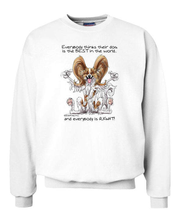 Papillon - Best Dog in the World - Sweatshirt