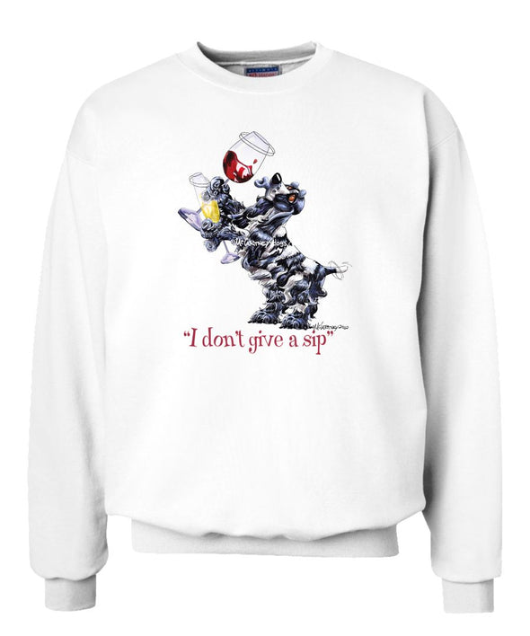 English Cocker Spaniel - I Don't Give a Sip - Sweatshirt