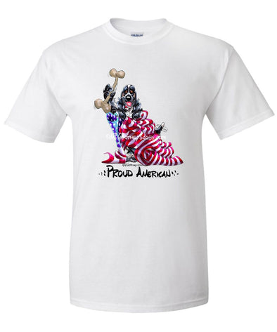 English Cocker Spaniel - Proud American - T-Shirt