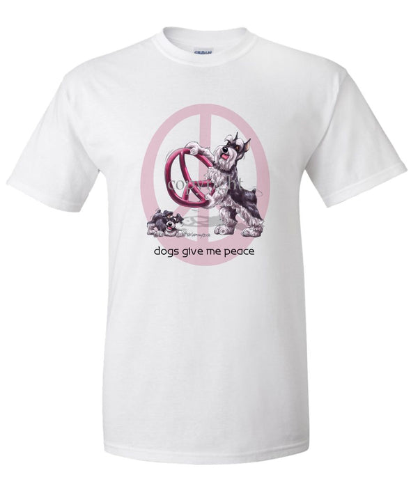 Schnauzer - Peace Dogs - T-Shirt