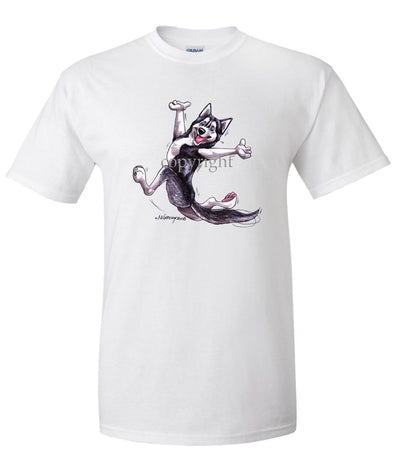 Siberian Husky - Happy Dog - T-Shirt