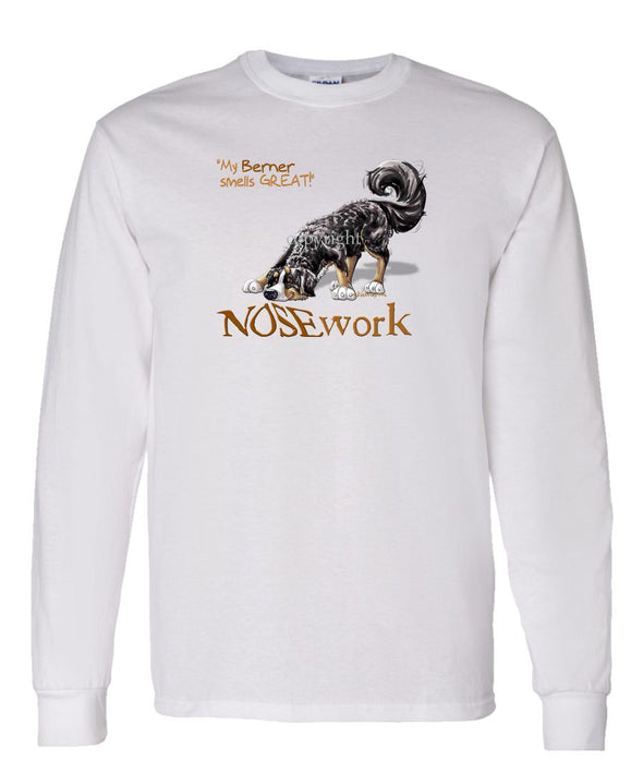 Bernese Mountain Dog - Nosework - Long Sleeve T-Shirt
