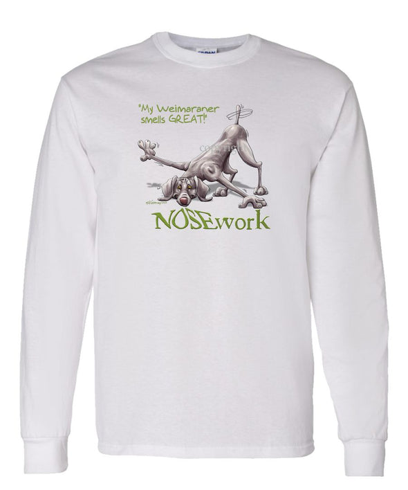 Weimaraner - Nosework - Long Sleeve T-Shirt