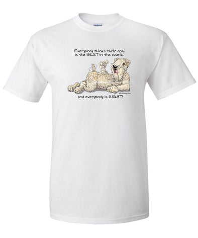 Soft Coated Wheaten - Best Dog in the World - T-Shirt