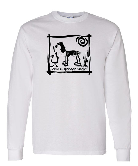 English Springer Spaniel - Cavern Canine - Long Sleeve T-Shirt